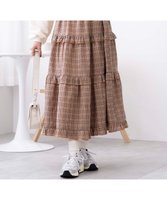 【ウィゴー/WEGO】の【ウエストゴム】フリルティアードボリュームスカート 人気、トレンドファッション・服の通販 founy(ファニー) ファッション Fashion レディースファッション WOMEN スカート Skirt NEW・新作・新着・新入荷 New Arrivals S/S・春夏 Ss・Spring/Summer オレンジ Orange コンパクト Compact スウェット Sweat スマホ Smartphone チェック Check ティアードスカート Tiered Skirt フェミニン Feminine フリル Frills ロング Long 夏 Summer 春 Spring |ID:prp329100004068978