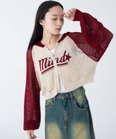 【ウィゴー/WEGO】のメッシュラグランニットパーカー 人気、トレンドファッション・服の通販 founy(ファニー) ファッション Fashion レディースファッション WOMEN トップス・カットソー Tops/Tshirt ニット Knit Tops パーカ Sweats インナー Inner 春 Spring カーゴパンツ Cargo Pants キャミソール Camisole ジップ Zip スマホ Smartphone タンク Tank デニム Denim トレンド Trend パーカー Hoodie 羽織 Haori ミニスカート Mini Skirt メッシュ Mesh ロング Long S/S・春夏 Ss・Spring/Summer NEW・新作・新着・新入荷 New Arrivals 夏 Summer |ID:prp329100004068988