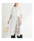 【グリーンパークス/Green Parks】の柄シアードッキングワンピース Off White|ID:prp329100004073377