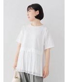 【グリーンパークス/Green Parks】のメッシュドッキングチュニック Off White|ID: prp329100004073378 ipo3291000000027552901