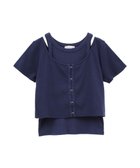 【グリーンパークス/Green Parks】の・swing by SET2点カーディガン タンク Navy|ID: prp329100004073382 ipo3291000000027487264