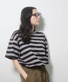 【ジェネラルデザインストア/general design store】の【Et baas】ボーダーショートスリーブTシャツ 人気、トレンドファッション・服の通販 founy(ファニー) ファッション Fashion レディースファッション WOMEN トップス・カットソー Tops/Tshirt シャツ/ブラウス Shirts/Blouses ロング / Tシャツ T-Shirts カットソー Cut and Sewn アメリカン American 春 Spring カットソー Cut And Sew ショルダー Shoulder シンプル Simple スマート Smart スリット Slit ドロップ Drop フレンチ French ボーダー Border 半袖 Short Sleeve メガネ Glasses ユニセックス Unisex S/S・春夏 Ss・Spring/Summer 夏 Summer エレガント 上品 Elegant thumbnail BLACK/D.GRAY|ID: prp329100004077846 ipo3291000000027544013