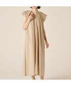 【リポトレンタアンニ/Ripo trenta anni】の【イプライター素材/シワになりにくい】GATHERED S/L DRESS ワンピース BEIGE|ID: prp329100004077886 ipo3291000000027544209