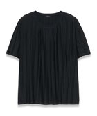 【ジョゼフ/JOSEPH】のプリーテッドジャージー ラウンドネックTシャツ 人気、トレンドファッション・服の通販 founy(ファニー) ファッション Fashion レディースファッション WOMEN トップス・カットソー Tops/Tshirt シャツ/ブラウス Shirts/Blouses ロング / Tシャツ T-Shirts カットソー Cut and Sewn A/W・秋冬 Aw・Autumn/Winter・Fw・Fall-Winter エレガント 上品 Elegant カットソー Cut And Sew ジャージー Jersey ラウンド Round 半袖 Short Sleeve thumbnail ブラック系|ID: prp329100004077911 ipo3291000000027544300