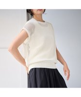 【エニィファム/any FAM】の【洗濯機可】フレンチスリーブメッシュニット 人気、トレンドファッション・服の通販 founy(ファニー) ファッション Fashion レディースファッション WOMEN トップス・カットソー Tops/Tshirt ニット Knit Tops NEW・新作・新着・新入荷 New Arrivals S/S・春夏 Ss・Spring/Summer シンプル Simple セーター Sweater トレンド Trend メッシュ Mesh 夏 Summer 春 Spring 洗える Washable |ID:prp329100004078141