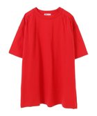 【クラフトスタンダードブティック/CRAFT STANDARD BOUTIQUE】のヴィンテージ風天竺 ショルダーギャザーチュニック Red|ID: prp329100004078154 ipo3291000000027545420