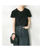 【クラフトスタンダードブティック/CRAFT STANDARD BOUTIQUE】のフリルデザインTee 人気、トレンドファッション・服の通販 founy(ファニー) ファッション Fashion レディースファッション WOMEN トップス・カットソー Tops/Tshirt シャツ/ブラウス Shirts/Blouses ロング / Tシャツ T-Shirts カットソー Cut and Sewn カットソー Cut And Sew ギャザー Gather スリーブ Sleeve フェミニン Feminine フリル Frills フレア Flare ポケット Pocket 半袖 Short Sleeve A/W・秋冬 Aw・Autumn/Winter・Fw・Fall-Winter 2024年 2024 2024春夏・S/S Ss,Spring/Summer,2024 thumbnail Black|ID: prp329100004078155 ipo3291000000027676459