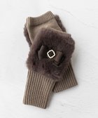 【トッカ/TOCCA】のKNIT FUR HANDWARMER 手袋 グレージュ系|ID: prp329100004078174 ipo3291000000027545485