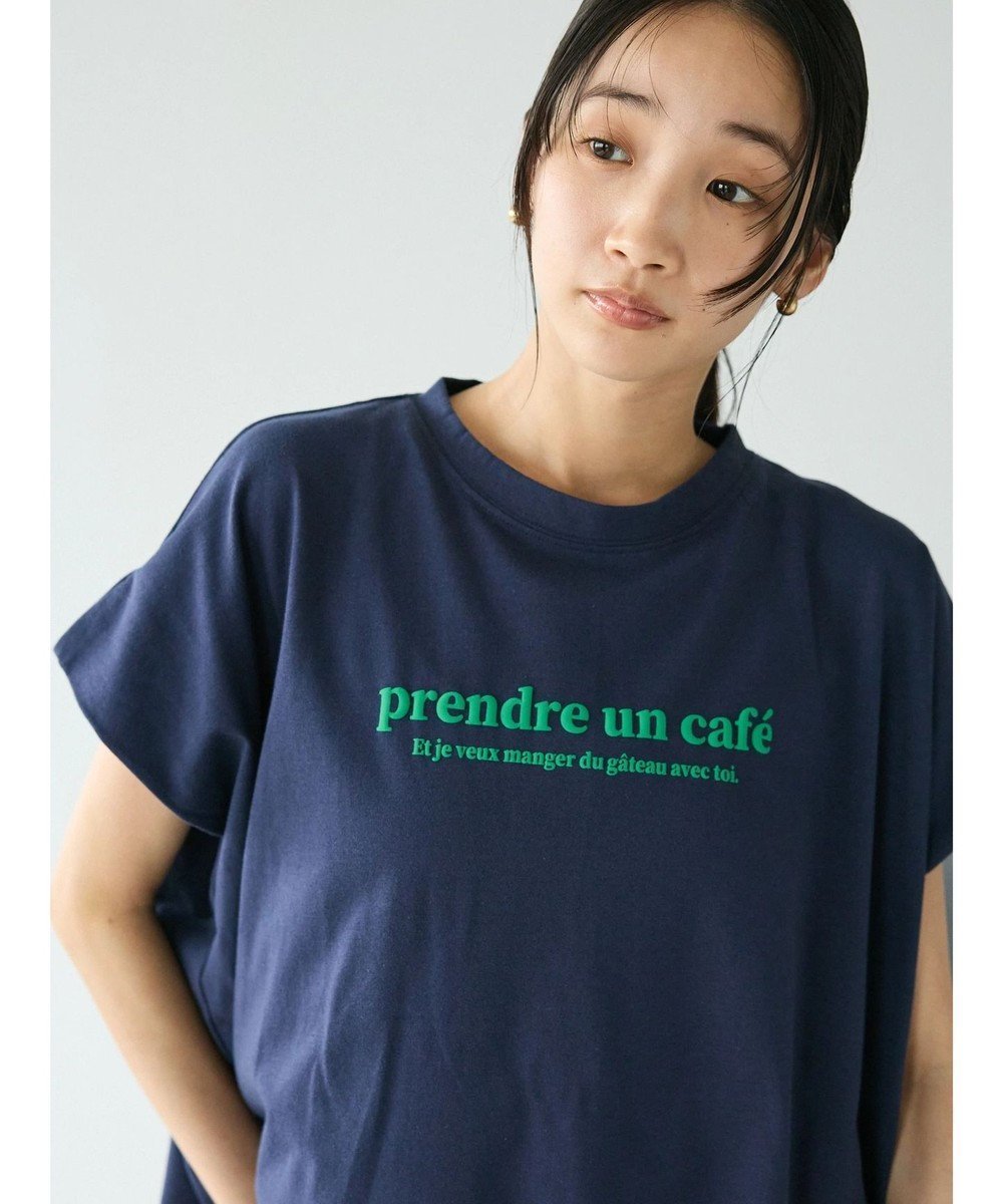 【クラフトスタンダードブティック/CRAFT STANDARD BOUTIQUE】の発砲プリントロゴTシャツ 人気、トレンドファッション・服の通販 founy(ファニー) 　ファッション　Fashion　レディースファッション　WOMEN　トップス・カットソー　Tops/Tshirt　シャツ/ブラウス　Shirts/Blouses　ロング / Tシャツ　T-Shirts　カットソー　Cut and Sewn　カットソー　Cut And Sew　スリット　Slit　スリーブ　Sleeve　トレンド　Trend　フレンチ　French　プリント　Print　ヘムライン　Hemline　ボックス　Box　ポケット　Pocket　A/W・秋冬　Aw・Autumn/Winter・Fw・Fall-Winter　2024年　2024　2024春夏・S/S　Ss,Spring/Summer,2024　 other-1|ID: prp329100004078269 ipo3291000000027548933