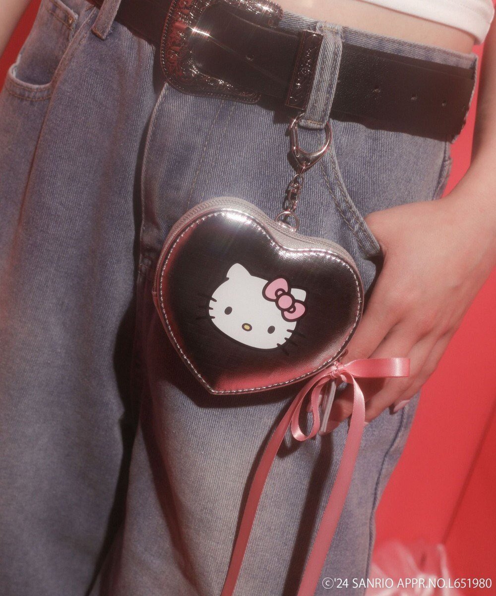 【ウィゴー/WEGO】の【サンリオ】HELLOKITTYコラボハートポーチチャーム インテリア・キッズ・メンズ・レディースファッション・服の通販 founy(ファニー) 　ファッション　Fashion　レディースファッション　WOMEN　財布　Wallets　ポーチ　Pouches　おすすめ　Recommend　キーホルダー　Key Ring　ギフト プレゼント　Gift Present　スマホ　Smartphone　ポーチ　Pouch　再入荷　Restock/Back In Stock/Re Arrival　財布　Wallet　シルバー|ID: prp329100004079461 ipo3291000000029436874