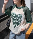 【ウィゴー/WEGO】のハートロゴビッグメッシュニットT 人気、トレンドファッション・服の通販 founy(ファニー) ファッション Fashion レディースファッション WOMEN トップス・カットソー Tops/Tshirt ニット Knit Tops S/S・春夏 Ss・Spring/Summer おすすめ Recommend カーゴパンツ Cargo Pants スマホ Smartphone セーター Sweater デニム Denim ハーフ Half ボトム Bottom メッシュ Mesh 人気 Popularity 夏 Summer 春 Spring thumbnail ダークグリーン|ID: prp329100004079507 ipo3291000000027564125