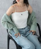 【ウィゴー/WEGO】の【カップ付き/SMサイズ展開】nachumoreショートワンポイントキャミ オフホワイト|ID:prp329100004079510