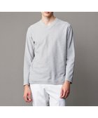 【ジョセフ アブード/JOSEPH ABBOUD / MEN】の【オーガニックコットン/JAPANファブリック】スラブインレイ Vネック 長袖 Tシャツ ライトグレー系|ID: prp329100004086508 ipo3291000000027924238