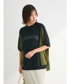 【グリーンパークス/Green Parks】のナイロンドッキングロゴチュニック 人気、トレンドファッション・服の通販 founy(ファニー) ファッション Fashion レディースファッション WOMEN ワンピース Dress チュニック Tunic A/W・秋冬 Aw・Autumn/Winter・Fw・Fall-Winter カットソー Cut And Sew ギャザー Gather チュニック Tunic ドッキング Docking プリント Print ポケット Pocket thumbnail Black|ID: prp329100004086702 ipo3291000000027657270