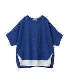 【グリーンパークス/Green Parks】のカットジャガード裾ドッキングプルオーバー 人気、トレンドファッション・服の通販 founy(ファニー) ファッション Fashion レディースファッション WOMEN トップス・カットソー Tops/Tshirt シャツ/ブラウス Shirts/Blouses ロング / Tシャツ T-Shirts プルオーバー Pullover カットソー Cut and Sewn A/W・秋冬 Aw・Autumn/Winter・Fw・Fall-Winter おすすめ Recommend カットジャガード Cut Jacquard カットソー Cut And Sew ショルダー Shoulder シンプル Simple ジャカード Jacquard スクエア Square スリット Slit ドッキング Docking ドロップ Drop ボトム Bottom ポケット Pocket ワイド Wide 再入荷 Restock/Back In Stock/Re Arrival thumbnail Blue|ID: prp329100004086708 ipo3291000000029205374