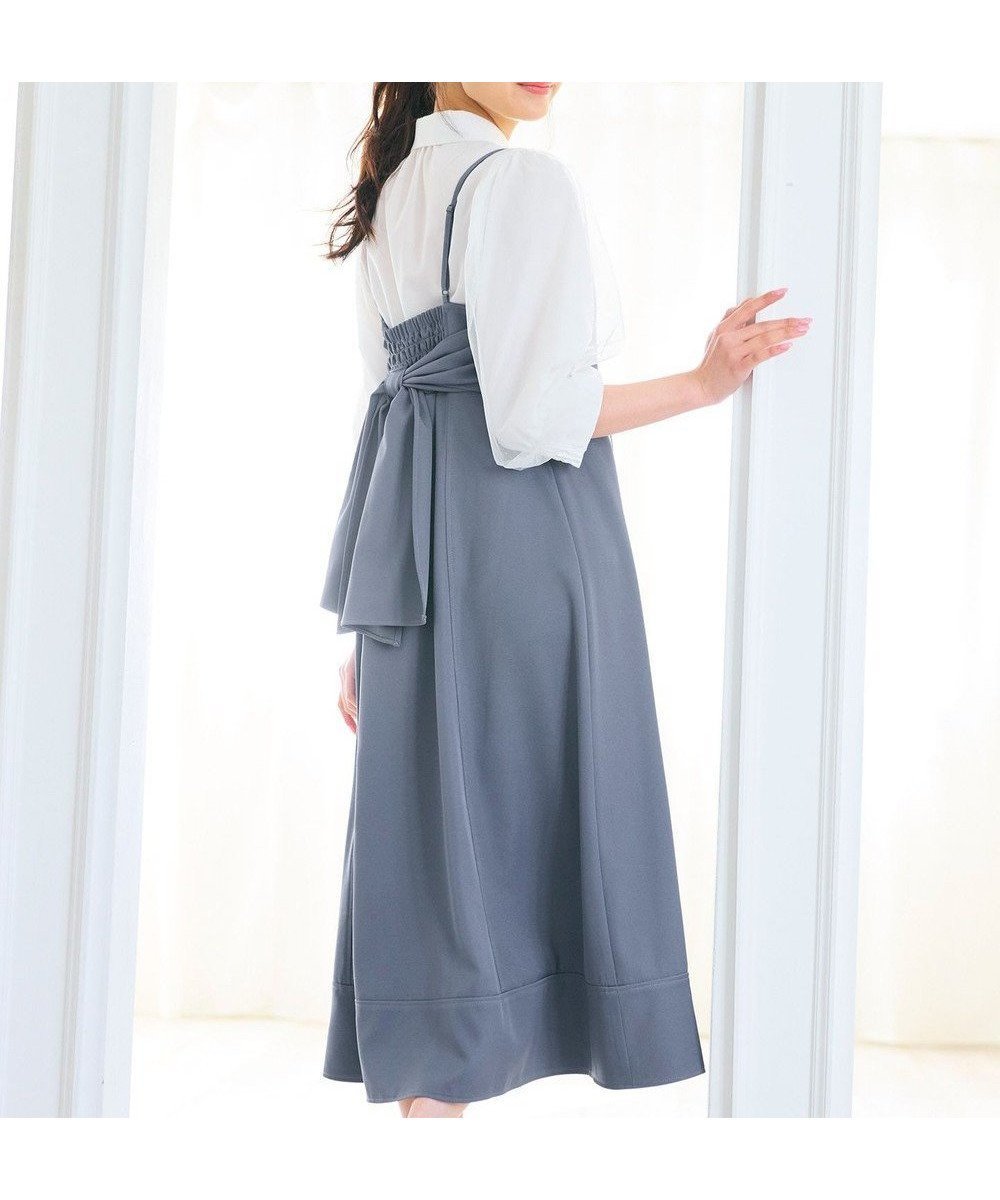 【フェルゥ/Feroux】の【新色追加・洗える】バックリボン キャミワンピース インテリア・キッズ・メンズ・レディースファッション・服の通販 founy(ファニー) ファッション Fashion レディースファッション Fashion for Women ワンピース Dresses キャミソールワンピース Camisole Dresses インナー Innerwear オーガンジー Organza Fabric カットソー Cut and Sewn Top キャミワンピース Cami Dress, Slip Dress シンプル Simple, Minimal トレンド Trend, Trending Now バランス Balance, Style Balance リボン Ribbon, Bow ワーク Workwear, Utility Style 洗える Machine Washable A/W・秋冬 Autumn/Winter ブルー系|ID: prp329100004086746 ipo3291000000034295693