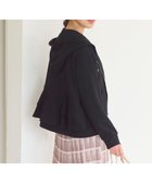 【フェルゥ/Feroux】の【洗える】バックフリル ダンボールパーカー ブラック系|ID:prp329100004086780