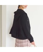 【フェルゥ/Feroux】の【洗える】バックフリル ダンボールパーカー ブラック系|ID: prp329100004086780 ipo3291000000033500193