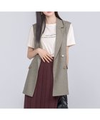 【エニィ スィス/any SiS】の【洗える】ツイード ジレ 人気、トレンドファッション・服の通販 founy(ファニー) ファッション Fashion レディースファッション WOMEN アウター Coat Outerwear ジャケット Jackets A/W・秋冬 Aw・Autumn/Winter・Fw・Fall-Winter クラシカル Classical ジャケット Jacket スリット Slit ダブル Double ツイード Tweed メランジ Melange 夏 Summer 洗える Washable thumbnail ブラウンミックス|ID: prp329100004086814 ipo3291000000028463512