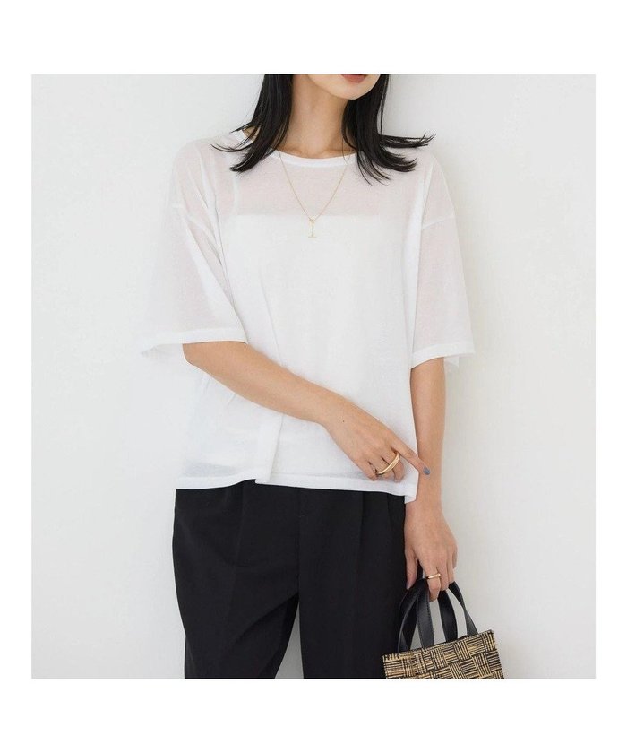 【アメリカンホリック/AMERICAN HOLIC】のシアーBIGTEE インテリア・キッズ・メンズ・レディースファッション・服の通販 founy(ファニー) https://founy.com/ ファッション Fashion レディースファッション Fashion for Women トップス・カットソー Cut & Sew Tops シャツ・ブラウス・オフィスカジュアル Elegant Blouses & Button-Ups ロングTシャツ・Tシャツ Longline T-Shirts & Tees カットソー・ベーシックTシャツ Cut-and-Sewn Tops / Stretch Tees & Basics カットソー Cut and Sewn Top シアー Sheer, See-Through ビッグ Big, Oversized ポケット Pocket, Pocket Detail A/W・秋冬 Autumn/Winter |ID: prp329100004086822 ipo3291000000032687616