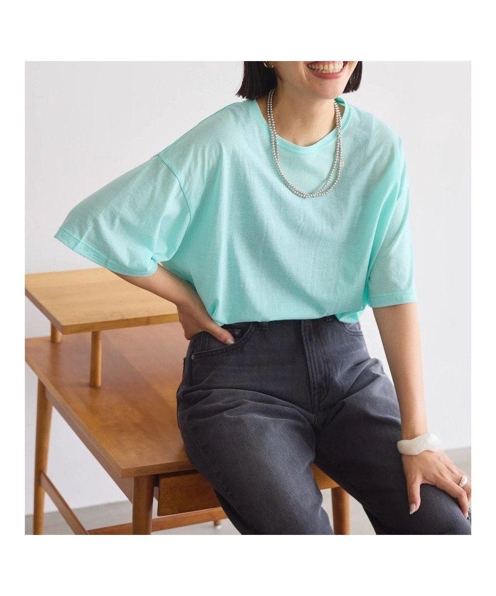 【アメリカンホリック/AMERICAN HOLIC】のシアーBIGTEE インテリア・キッズ・メンズ・レディースファッション・服の通販 founy(ファニー) 　ファッション　Fashion　レディースファッション　Fashion for Women　トップス・カットソー　Cut & Sew Tops　シャツ・ブラウス・オフィスカジュアル　Elegant Blouses & Button-Ups　ロングTシャツ・Tシャツ　Longline T-Shirts & Tees　カットソー・ベーシックTシャツ　Cut-and-Sewn Tops / Stretch Tees & Basics　カットソー　Cut and Sewn Top　シアー　Sheer, See-Through　ビッグ　Big, Oversized　ポケット　Pocket, Pocket Detail　A/W・秋冬　Autumn/Winter　Sax|ID: prp329100004086822 ipo3291000000032687624