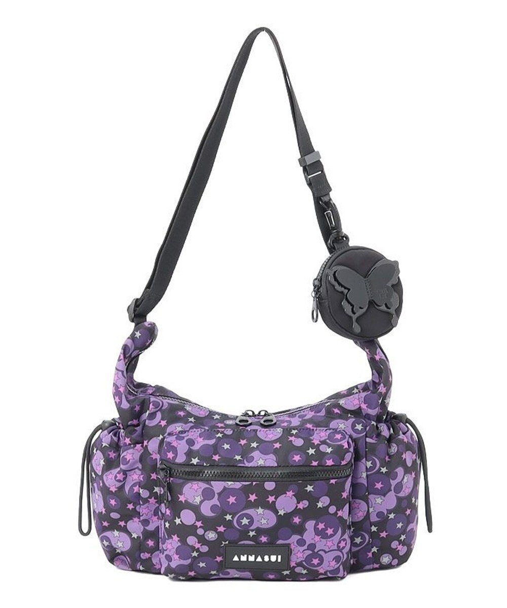 【アナスイ/ANNA SUI】のヴァケーション ショルダーバッグ インテリア・キッズ・メンズ・レディースファッション・服の通販 founy(ファニー) 　ファッション　Fashion　レディースファッション　WOMEN　バッグ　Bag　おすすめ　Recommend　バタフライ　Butterfly　ポーチ　Pouch　軽量　Lightweight　パープル|ID: prp329100004086880 ipo3291000000029651269