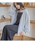 【ウィゴー/WEGO】の【ユニセックス着用ITEM/MLサイズ展開】ドロップショルダーカーディガン ライトグレー|ID:prp329100004088190