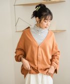 【ウィゴー/WEGO】の【ユニセックス着用ITEM/MLサイズ展開】ドロップショルダーカーディガン オレンジ|ID: prp329100004088190 ipo3291000000029396467