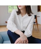 【ティアクラッセ/Tiaclasse】の【洗える】Vネックレースブラウス オフホワイト|ID: prp329100004088199 ipo3291000000030920737