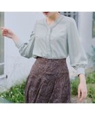 【ティアクラッセ/Tiaclasse】の【洗える】Vネックレースブラウス ミント|ID: prp329100004088199 ipo3291000000030920738