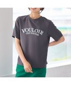 【エニィファム/any FAM】の【WEB限定/UVカット/吸水速乾/接触冷感】ジョーゼットロゴ半袖Tシャツ チャコール|ID:prp329100004088220