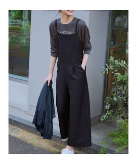 【エニィ スィス/any SiS】の【洗える】オールインワン サロペット 人気、トレンドファッション・服の通販 founy(ファニー) ファッション Fashion レディースファッション WOMEN ワンピース Dress オールインワン ワンピース All In One Dress サロペット Salopette インナー Inner 洗える Washable サロペット Overalls シャーリング Shirring ジャケット Jacket スクエア Square ツイル Twill トレンド Trend フェミニン Feminine ポケット Pocket 冬 Winter A/W・秋冬 Aw・Autumn/Winter・Fw・Fall-Winter おすすめ Recommend エレガント 上品 Elegant ビジネス 仕事 通勤 Business |ID:prp329100004089955