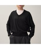 【エイトン/ATON】のSHEER WOOL Vネックセーター BLACK|ID: prp329100004089957 ipo3291000000029647904