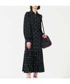 【グレース コンチネンタル/GRACE CONTINENTAL】のベルト付刺繍ロングワンピース ブラック|ID:prp329100004089970