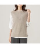 【ジェイ プレス/J.PRESS】の【洗える】DRALON MERINO ニット ベスト ベージュ系|ID:prp329100004091442