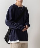 【ウィゴー/WEGO / MEN】のフェイクレイヤードプルオーバー ネイビー|ID: prp329100004093681 ipo3291000000029478389