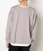 【ウィゴー/WEGO / MEN】のフェイクレイヤードプルオーバー ベージュ|ID: prp329100004093681 ipo3291000000029478390