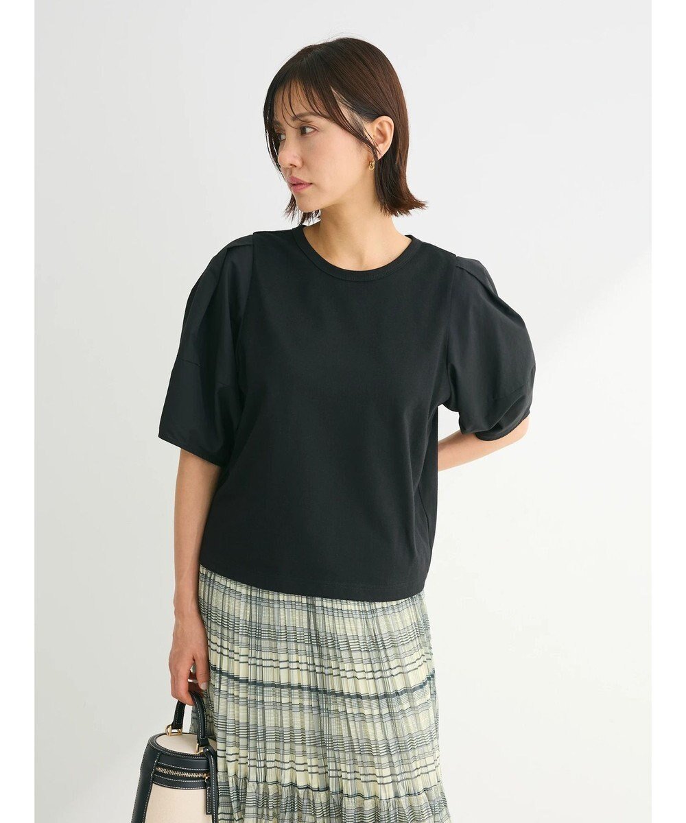 【グリーンパークス/Green Parks】の・ELENCARE DUE バックZIPハイブリットT 人気、トレンドファッション・服の通販 founy(ファニー) 　ファッション　Fashion　レディースファッション　WOMEN　トップス・カットソー　Tops/Tshirt　シャツ/ブラウス　Shirts/Blouses　ロング / Tシャツ　T-Shirts　カットソー　Cut and Sewn　A/W・秋冬　Aw・Autumn/Winter・Fw・Fall-Winter　おすすめ　Recommend　カットソー　Cut And Sew　ショルダー　Shoulder　ジップ　Zip　ベスト　Vest　ポケット　Pocket　ラップ　Wrap　再入荷　Restock/Back In Stock/Re Arrival　 other-1|ID: prp329100004093720 ipo3291000000029603072