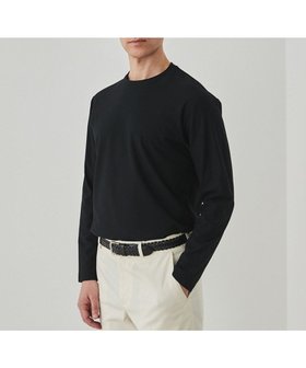 【五大陸/gotairiku / MEN】のジャケットのインナーに最適【WEB 一部店舗限定】キレイ目 鹿の子 ビズ長袖Tシャツ 人気、トレンドファッション・服の通販 founy(ファニー) ファッション Fashion メンズファッション Fashion for Men トップス・カットソー Cut & Sew Tops メンズシャツ Shirts イタリア Italy インナー Innerwear 春 Spring カットソー Cut and Sewn Top 鹿の子 Piqué, Kanoko Fabric シェイプ Shape, Slim Fit ジャケット Jacket, Outerwear 長袖 Long Sleeve, Full Sleeve パターン Pattern, Design Print ボトム Bottoms, Lower Wear 半袖 Short Sleeve, Half Sleeve A/W・秋冬 Autumn/Winter S/S・春夏 SS, Spring/Summer, Warm Season 夏 Summer エレガント 上品 Elegant |ID:prp329100004093923