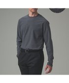 【五大陸/gotairiku / MEN】のジャケットのインナーに最適【WEB 一部店舗限定】キレイ目 鹿の子 ビズ長袖Tシャツ ライトグレー系|ID: prp329100004093923 ipo3291000000032733002