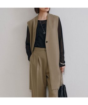 【アイシービー/iCB】の【洗える】ウール2WAYストレッチ ジレ 人気、トレンドファッション・服の通販 founy(ファニー) ファッション Fashion レディースファッション WOMEN アウター Coat Outerwear トップス・カットソー Tops/Tshirt ベスト/ジレ Gilets/Vests 洗える Washable キャミソール Camisole ストレッチ Stretch ストレート Straight ベスト Vest マニッシュ Mannish ミドル Middle ワイド Wide A/W・秋冬 Aw・Autumn/Winter・Fw・Fall-Winter 2024年 2024 2024-2025秋冬・A/W Aw/Autumn/Winter/Fw/Fall/2024-2025 |ID:prp329100004093962