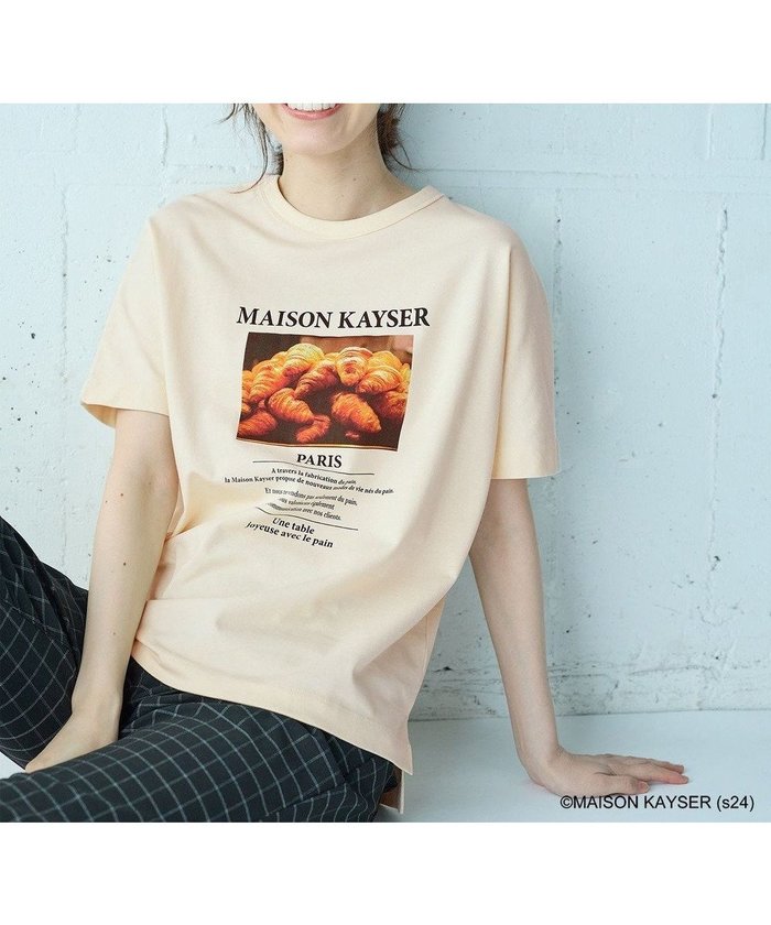 【エニィファム/any FAM】の【MAISON KAYSERコラボ】フォトプリント半袖Tシャツ インテリア・キッズ・メンズ・レディースファッション・服の通販 founy(ファニー) https://founy.com/ ファッション Fashion レディースファッション WOMEN トップス・カットソー Tops/Tshirt シャツ/ブラウス Shirts/Blouses ロング / Tシャツ T-Shirts カットソー Cut and Sewn インナー Inner 春 Spring カットソー Cut And Sew キャップ Cap コラボ Collaboration シンプル Simple ジャケット Jacket スリット Slit デニム Denim プリント Print 半袖 Short Sleeve S/S・春夏 Ss・Spring/Summer おすすめ Recommend 夏 Summer |ID: prp329100004093980 ipo3291000000027747508