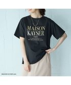 【エニィファム/any FAM】の【MAISON KAYSERコラボ】箔プリントロゴ半袖Tシャツ ブラック×ゴールド|ID:prp329100004093981