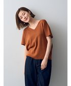 【イェッカ ヴェッカ/YECCA VECCA】のラメVネックドルマンニット Terracotta|ID: prp329100004093986 ipo3291000000029864630