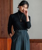 【23区/NIJYUSANKU】の【Oggi1月号/CLASSY.11月号掲載】スムージーコットン タートルネック ニット ブラック系|ID: prp329100004094046 ipo3291000000031971554