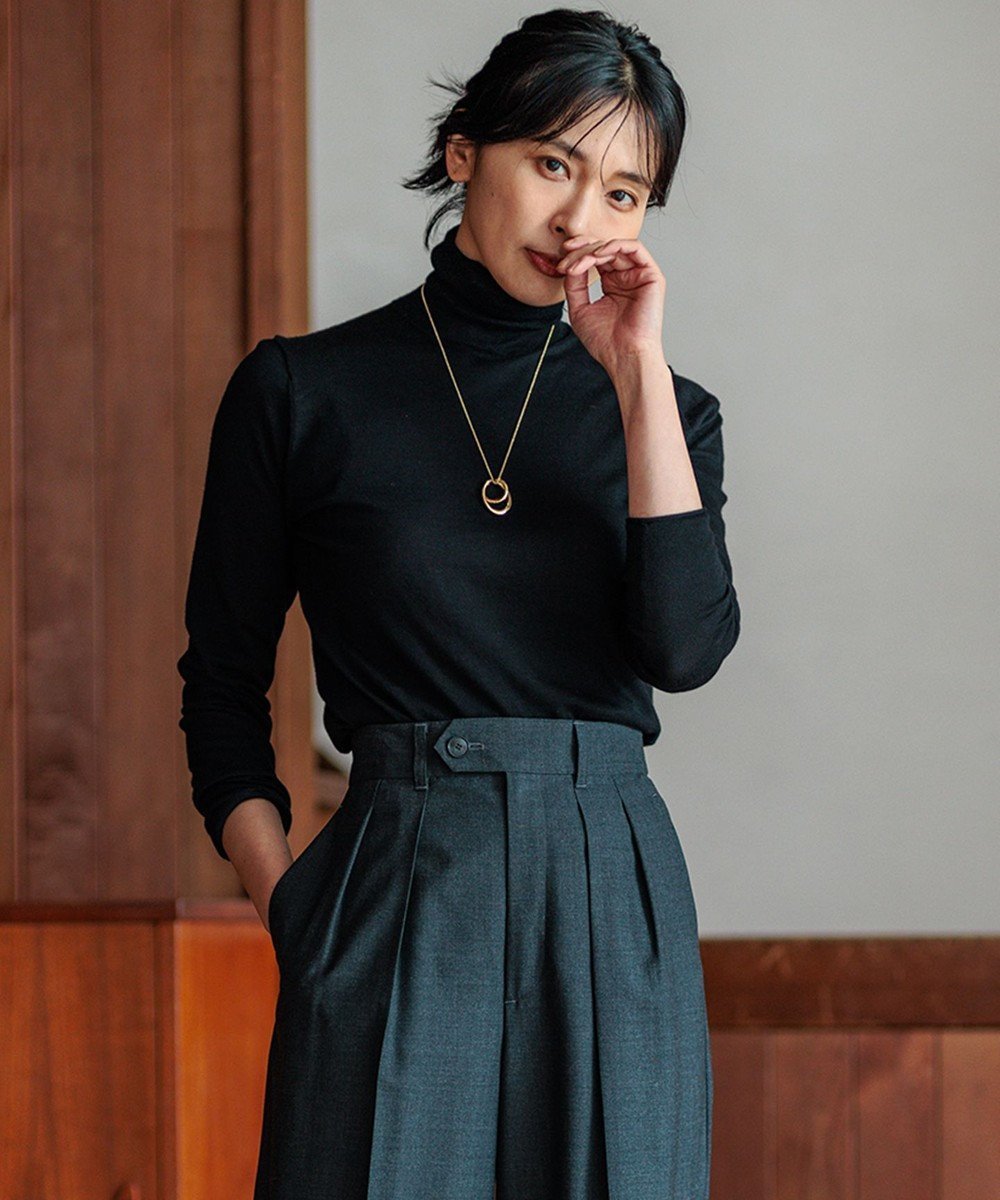 【23区/NIJYUSANKU】の【Oggi1月号/CLASSY.11月号掲載】スムージーコットン タートルネック ニット インテリア・キッズ・メンズ・レディースファッション・服の通販 founy(ファニー) 　雑誌掲載アイテム　Magazine Items　ファッション雑誌　Fashion Magazines　オッジ　Oggi　クラッシィ　CLASSY.　ファッション　Fashion　レディースファッション　WOMEN　トップス・カットソー　Tops/Tshirt　ニット　Knit Tops　タートルネック　Turtleneck　1月号　January Issue　イエロー　Yellow　インド　India　インナー　Inner　11月号　November Issue　シアー　Sheer　ストレッチ　Stretch　セーター　Sweater　雑誌　Magazine　タートル　Turtle　タートルネック　Turtleneck　トレンド　Trend　ベーシック　Basic　A/W・秋冬　Aw・Autumn/Winter・Fw・Fall-Winter　冬　Winter　おすすめ　Recommend　2024年　2024　2024-2025秋冬・A/W　Aw/Autumn/Winter/Fw/Fall/2024-2025　ブラック系|ID: prp329100004094046 ipo3291000000031971554