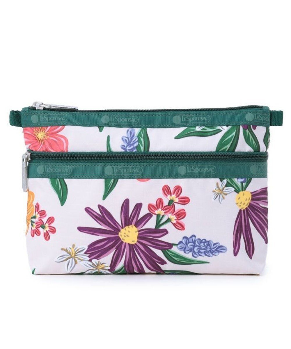 【レスポートサック/LeSportsac】のCOSMETIC CLUTCH/グラフィックフローラルアイボリー 人気、トレンドファッション・服の通販 founy(ファニー) 　ファッション　Fashion　レディースファッション　WOMEN　バッグ　Bag　財布　Wallets　ポーチ　Pouches　おすすめ　Recommend　ジップ　Zip　フラワー　Flower　プリント　Print　ポケット　Pocket　ポーチ　Pouch　旅行　Travel　財布　Wallet　 other-1|ID: prp329100004094058 ipo3291000000029646559