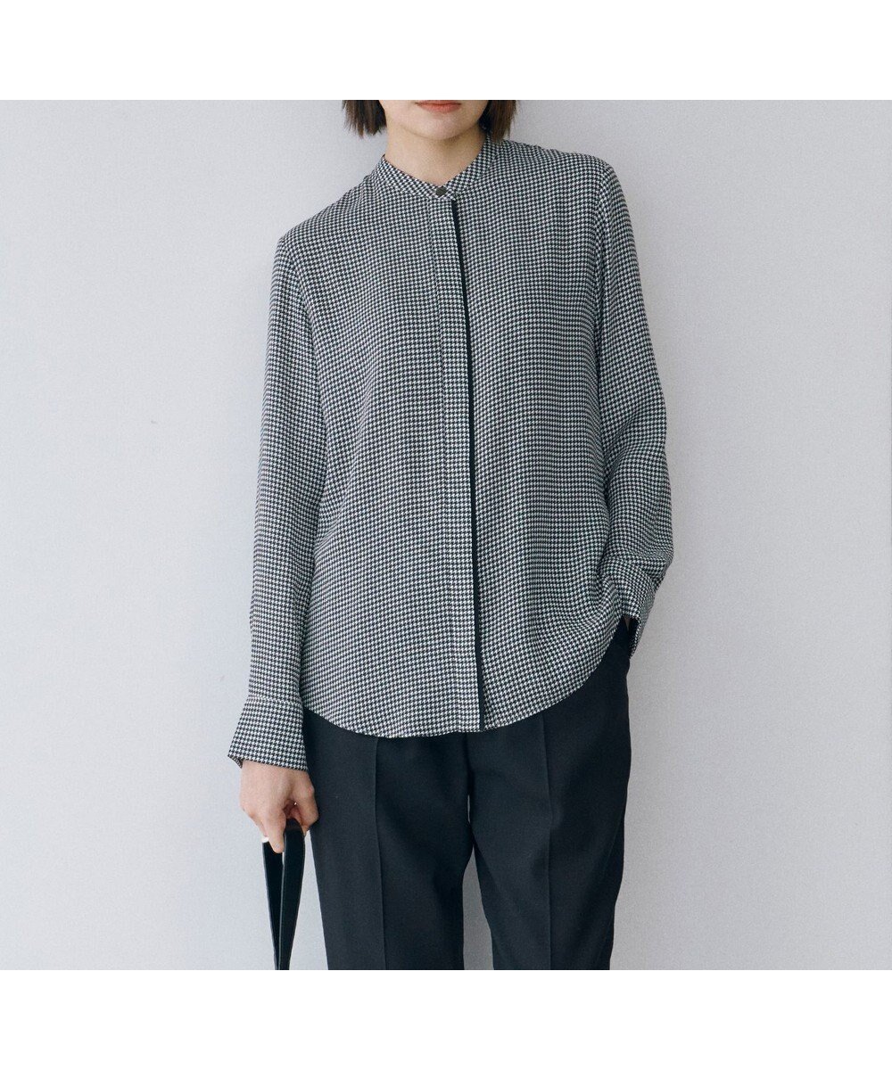 【アイシービー/iCB】の【接触冷感・UVケア・速乾・洗える】BackSatinAmunzen バンドカラーブラウス インテリア・キッズ・メンズ・レディースファッション・服の通販 founy(ファニー) ファッション Fashion レディースファッション Fashion for Women トップス・カットソー Cut & Sew Tops シャツ・ブラウス・オフィスカジュアル Elegant Blouses & Button-Ups 洗える Machine Washable サテン Satin, Glossy Fabric 長袖 Long Sleeve, Full Sleeve ハイネック High Neck, Mock Neck プリント Print, Printed Pattern A/W・秋冬 Autumn/Winter 夏 Summer 2024年 2024 セレモニー Ceremony 2024-2025秋冬・A/W Autumn/Winter 2024–25 AW24–25 ブラックベース柄系|ID: prp329100004094076 ipo3291000000033617589