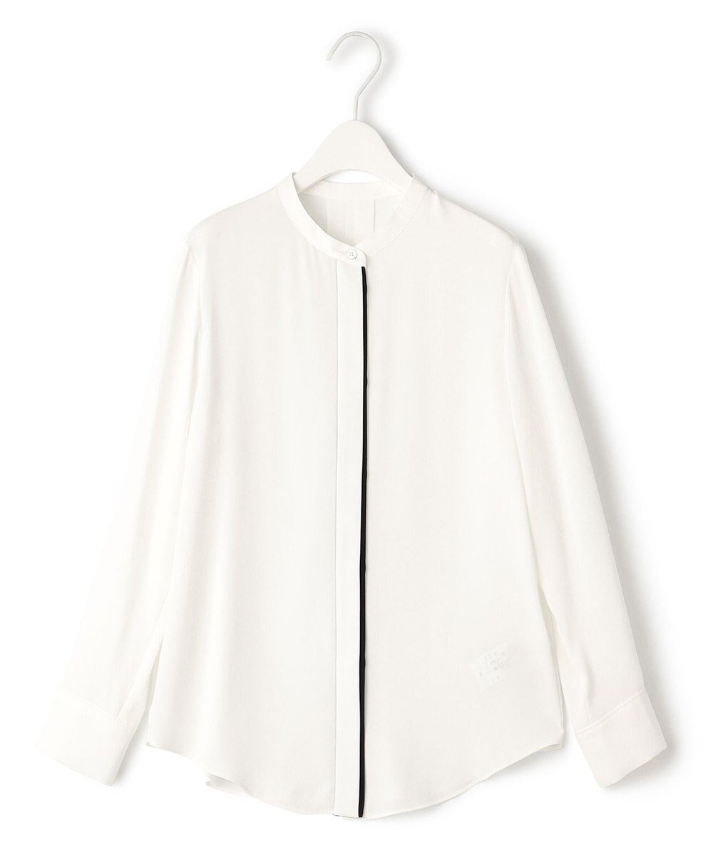 【アイシービー/iCB】の【接触冷感・UVケア・速乾・洗える】BackSatinAmunzen バンドカラーブラウス インテリア・キッズ・メンズ・レディースファッション・服の通販 founy(ファニー) ファッション Fashion レディースファッション Fashion for Women トップス・カットソー Cut & Sew Tops シャツ・ブラウス・オフィスカジュアル Elegant Blouses & Button-Ups 洗える Machine Washable サテン Satin, Glossy Fabric 長袖 Long Sleeve, Full Sleeve ハイネック High Neck, Mock Neck プリント Print, Printed Pattern A/W・秋冬 Autumn/Winter 夏 Summer 2024年 2024 セレモニー Ceremony 2024-2025秋冬・A/W Autumn/Winter 2024–25 AW24–25 オフホワイト系|ID: prp329100004094076 ipo3291000000033617597