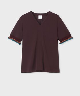 【ポール スミス/Paul Smith】のストライプ フリル 半袖Tシャツ 人気、トレンドファッション・服の通販 founy(ファニー) ファッション Fashion レディースファッション WOMEN トップス・カットソー Tops/Tshirt シャツ/ブラウス Shirts/Blouses ロング / Tシャツ T-Shirts カットソー Cut and Sewn A/W・秋冬 Aw・Autumn/Winter・Fw・Fall-Winter なめらか Smooth カットソー Cut And Sew ストライプ Stripe ストレッチ Stretch フェミニン Feminine フリル Frills 半袖 Short Sleeve |ID:prp329100004094078